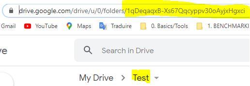 Drive Folder ID Path