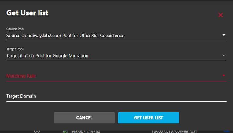 File Migration Get User List