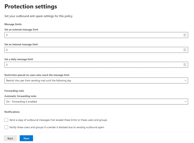 Microsoft 365 Automatic forwarding rules