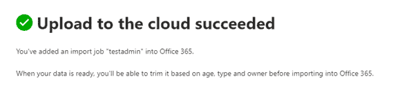 Microsoft Vault Upload Cloud Succeeded
