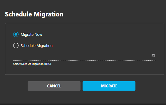 schedule migration