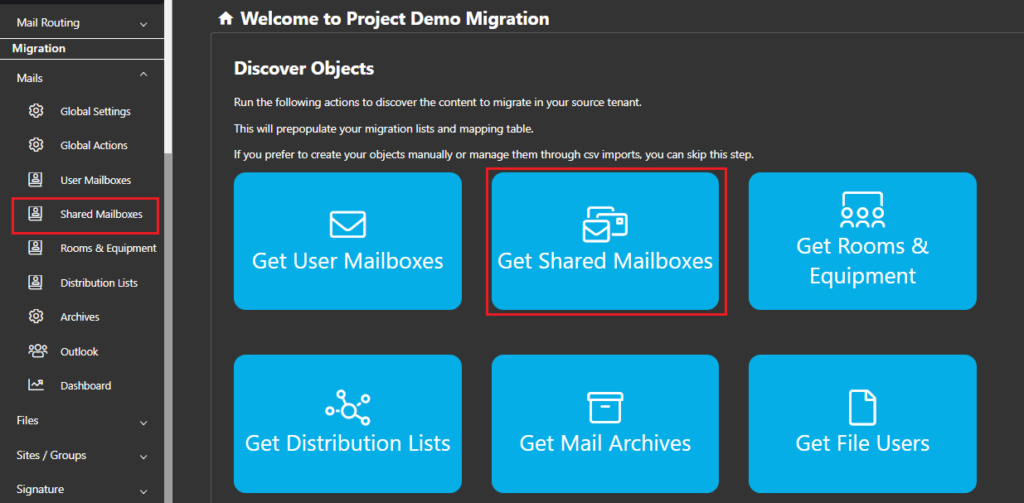 Migrate Shared Mailboxes